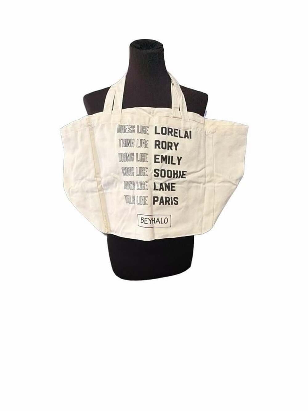 Beyhalo Gilmore Girls Canvas Tote Bag Beige